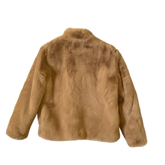 NWT!! Magaschoni Women Camel Faux Fur Coat size S - Picture 2 of 14